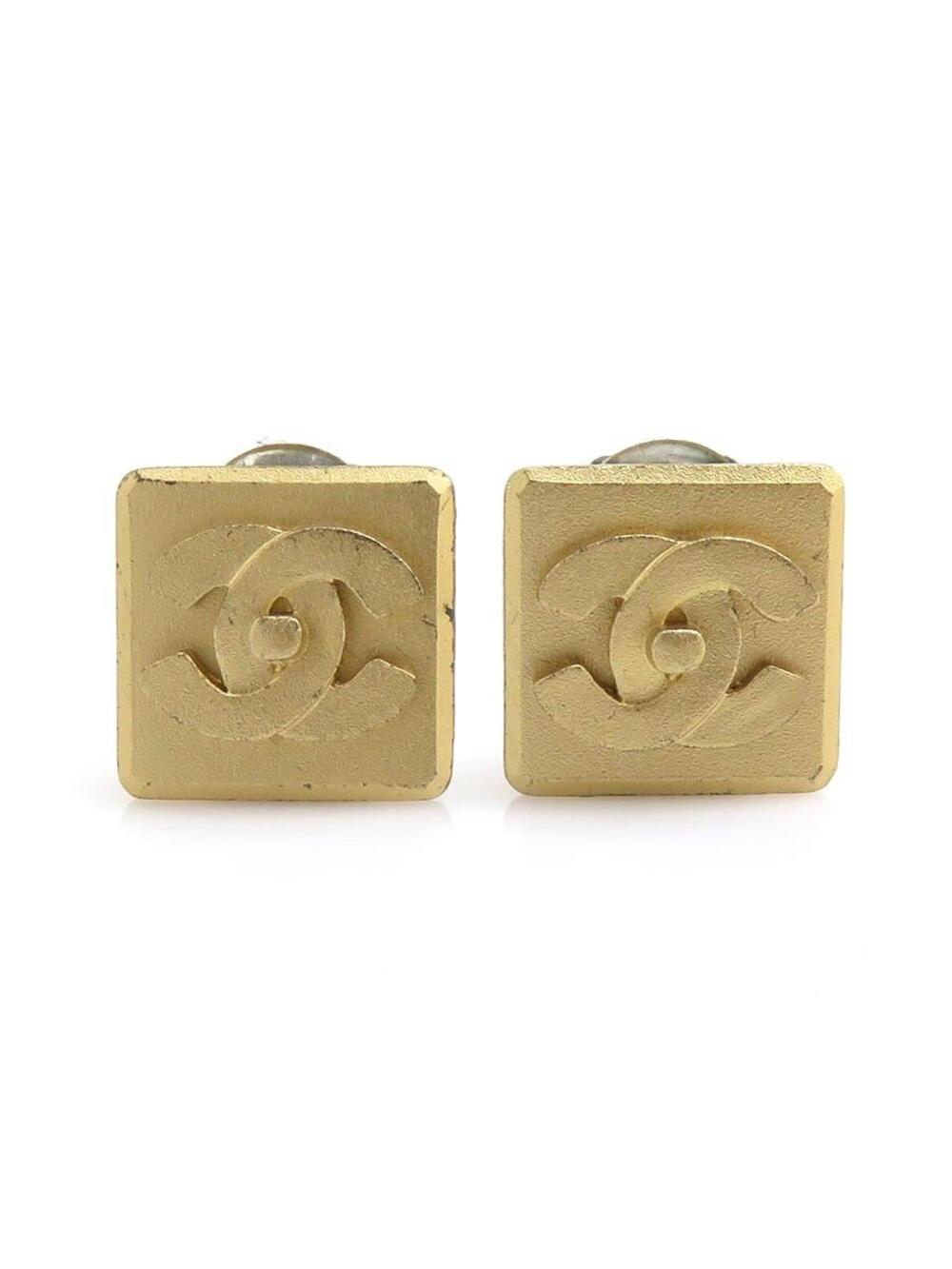Auth Chanel Cc Logo Clip On Earrings #302679C35B